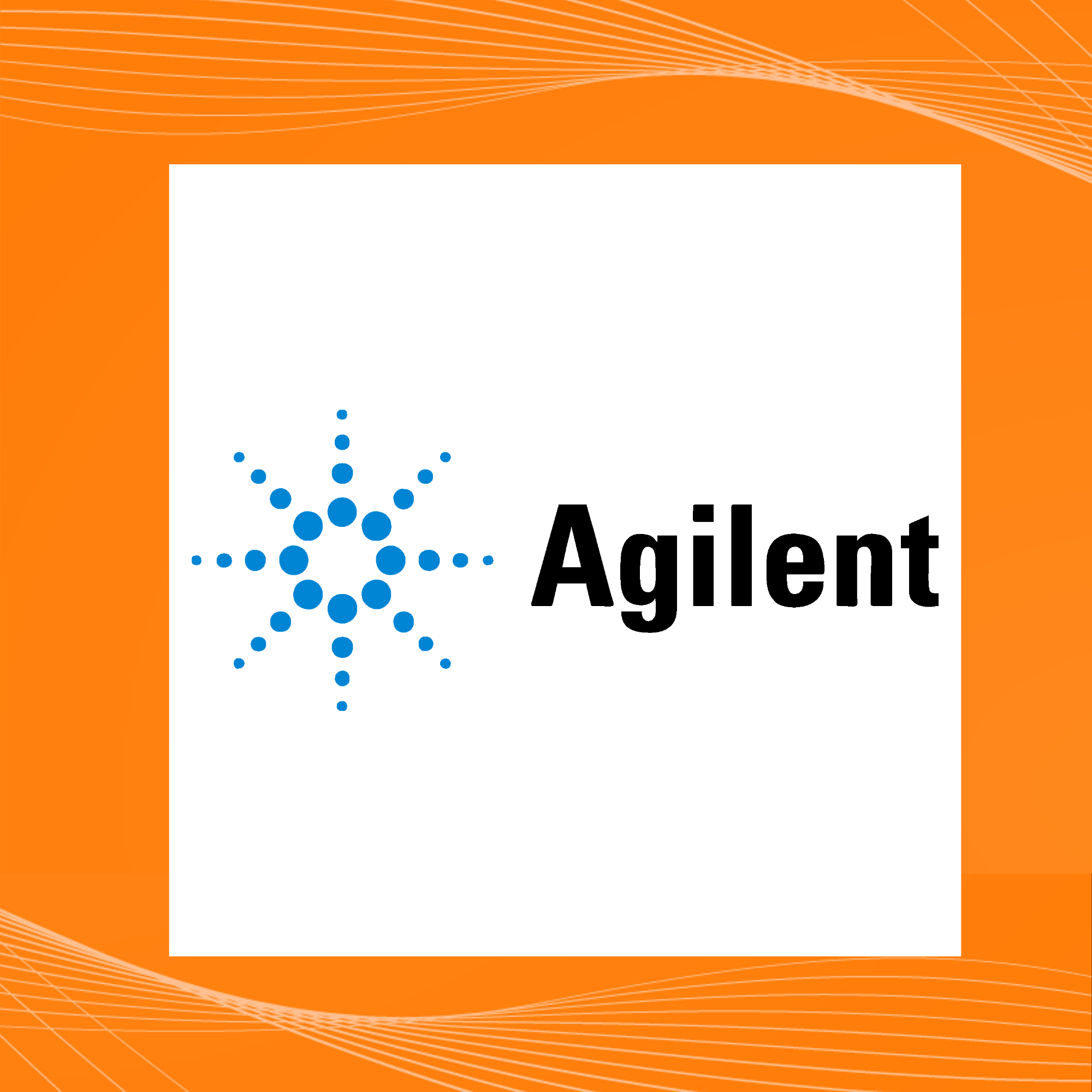 Agilent logo quote Orange