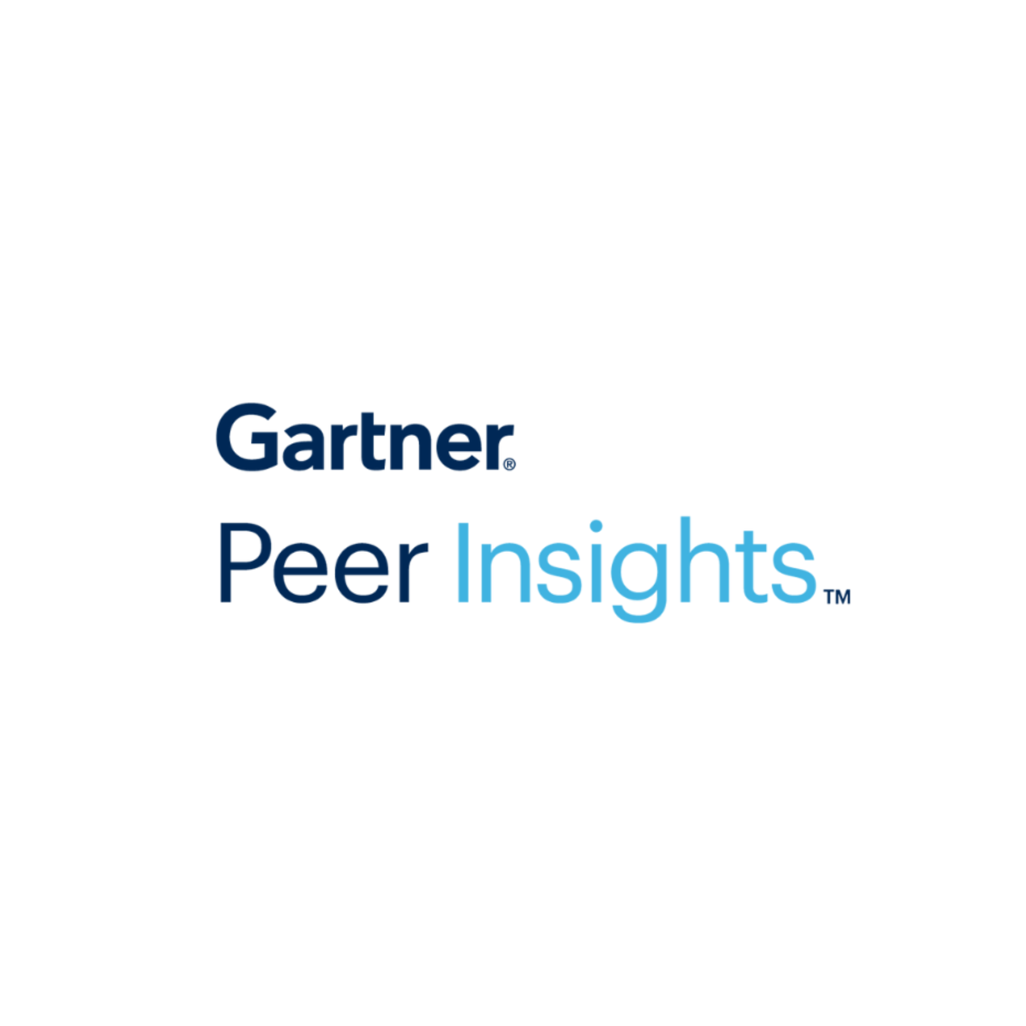 Gartner Peer Insights logo quote white